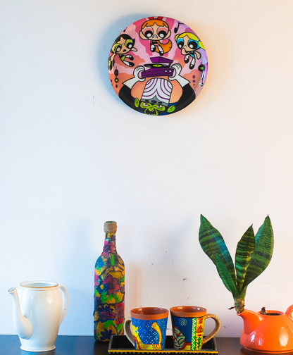Classic Toons 7| 10" Metal Wall Hanging Plates with Pre-Attached Hooks (Set of 1)